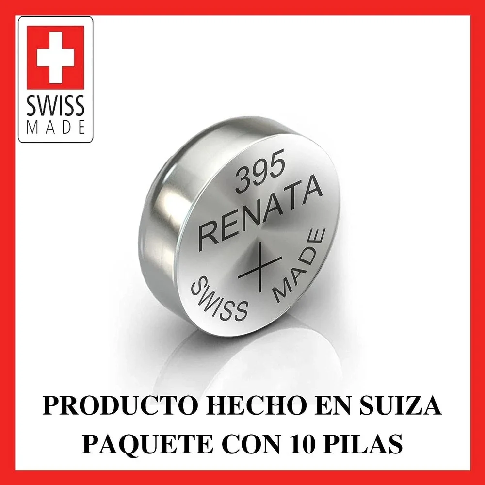 Renata TS-395-10 Silver Oxide Battery - 10 Pack